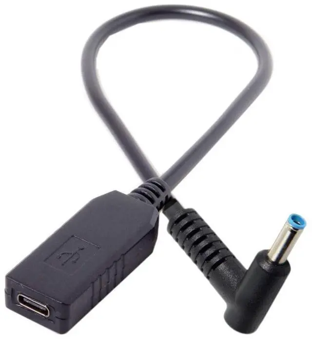 Alt view image 7 of 7 - USB C to DC 20V 4.5x3.0mm Power Plug PD 65W Emulator Trigger Charge Cable for Laptop