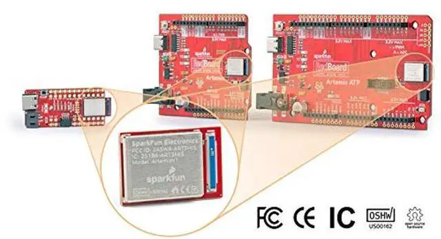 Alt view image 5 of 5 - SparkFun RedBoard Artemis Machine Learning Development Board Includes BLE One megabyte of Flash USB-C connector Qwiic I2C MEMS microphone Compatible with Arduino IDE Run TenserFlow models R3 footprint