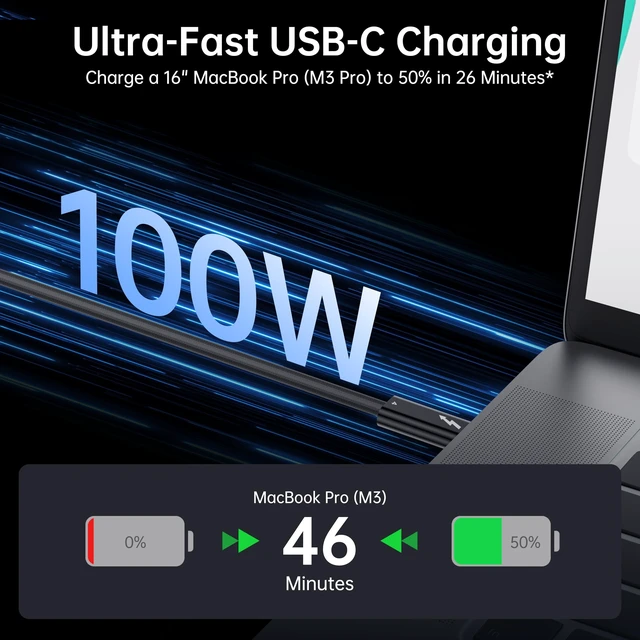 Alt view image 4 of 5 - biaze Silver Plated Thunderbolt 4 Cable, 40Gbps Data Sync, 8K/6K@60Hz, 100W Charging (5FT)