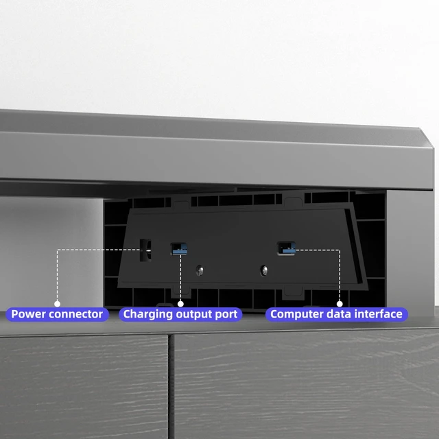 Alt view image 5 of 5 - Computer monitor stand (USB Hub Fast Charging Version, Two-layer 700mm)