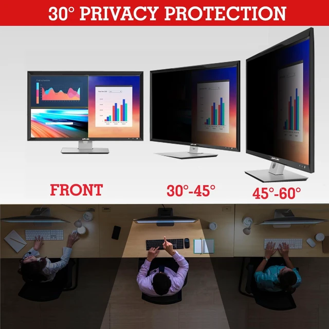 Alt view image 3 of 5 - APeiSi 40 Inch Privacy Screen Filter for 21:9 Curved Ultrawide Monitor