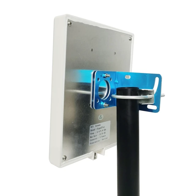 Alt view image 5 of 5 - SignalPlus WiFi Antenna Outdoor Long Range, Outdoor WiFi Directional Antenna, Dual Band WiFi Panel Antenna 2.4GHz 5.8GHz 5GHz, 15dBi, for WiFi Router, WiFi Access Point, AP, 3meter Cable, RP-SMA, SMA