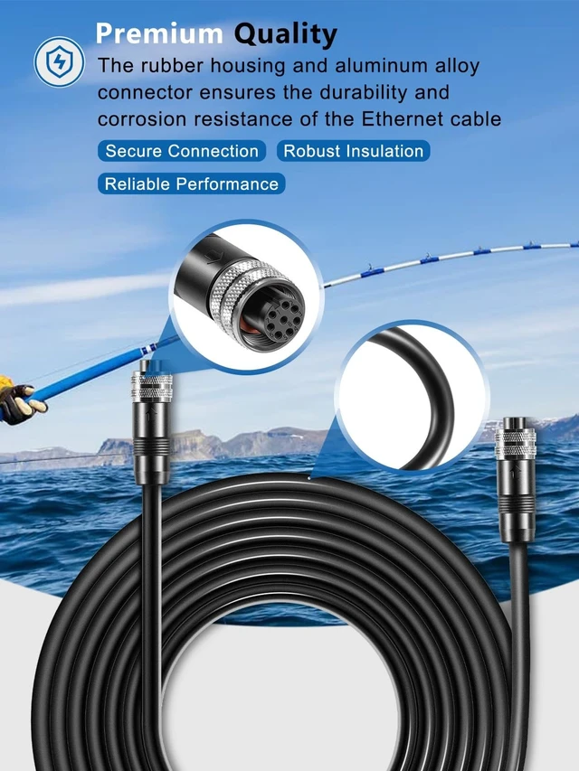 Alt view image 4 of 5 - yourour Replacement for 720073-3 AS EC 20E Ethernet Cable,20 Feet Female to Female Ethernet Cord, Compatible with SOLIX, Helix G2N, Helix G1, Onix, ION, 1100, 900, 800, 700 Series (20 Feet)