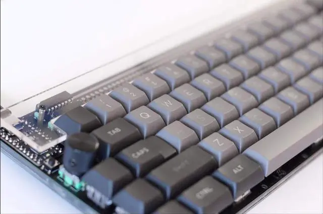 Alt view image 3 of 5 - nullbits Nibble 65% 72 Key Programmable QMK Mechanical Keyboard Kit (Black)