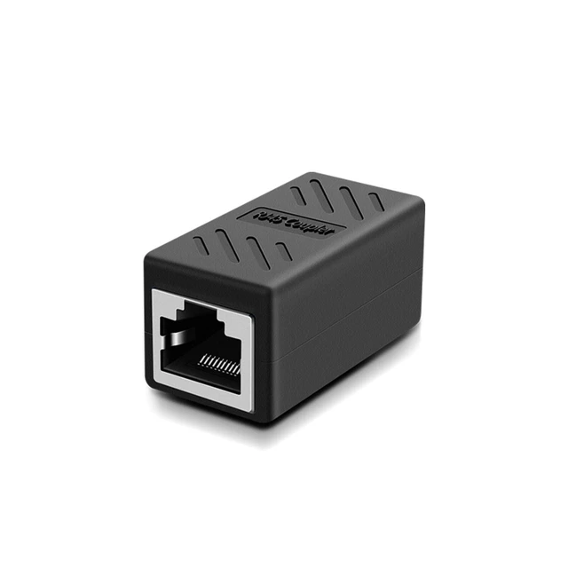 Alt view image 5 of 5 - Y.D.F RJ45 Coupler, Ethernet Connectors, Shielded in-Line Coupler for Cat7/Cat6/Cat5e/Cat5 Ethernet Cable Extender Connector - Female to Female (Black-20 Pack)