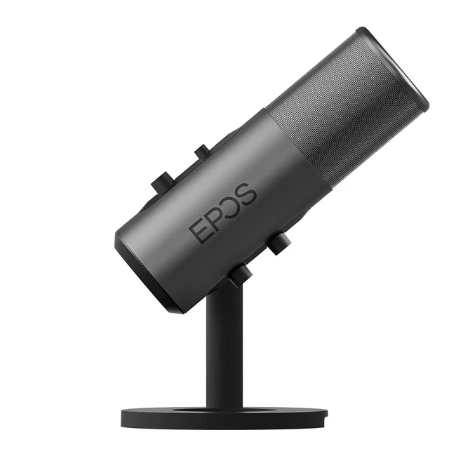 Alt view image 3 of 5 - EPOS Gaming B20 Streaming Microphone - 2.9m Cable USB-C Computer Microphone for Gaming - PC & Laptop Connection with Audio Controls - Compatible with PC, Mac, and PS4/5 - Desk Stand Included, Gray