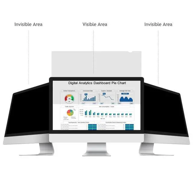 Alt view image 2 of 5 - WELINC 27 Inch - 16:9 Aspect Ratio - Computer Privacy Screen Filter for iMac Monitor - Anti-Glare - Anti-Scratch Protector Film - Please Check iMac or Others Made in Korea