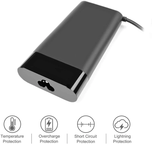 Alt view image 5 of 5 - 150W 7.7A Power Adapter Compatible for HP OMEN 15 17/Pavilion Gaming 15 17 Laptop/Zbook 15 G3 G4 G5 G6, TPN-CA11 TPN-DA09 L32661-001 with Power Cord