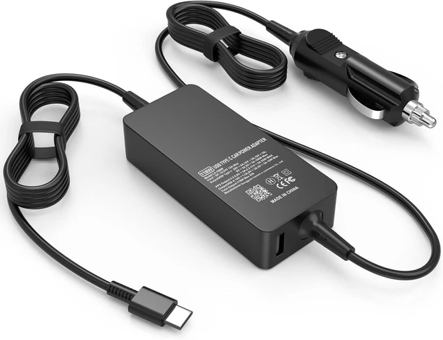 Main image of 100W USB C Laptop Car Charger Compatible with Dell
