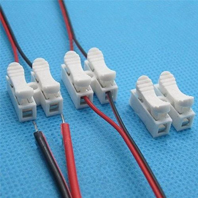 Alt view image 4 of 5 - 6 Home Theater Speaker Cables for Sony Etc / 4.2mm Connectors/Includes Tool-Free Wire Crimp Splices.