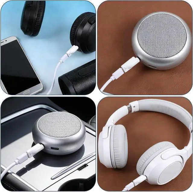 Alt view image 5 of 7 - 2PCS Headphone Jack Adapter, TypeC Female to 3.5mm Male Audio Cable Adapter Analog Cable Converter USB C to Aux Audio Dongle Compatible with MP3 CD Players Laptops Tablets Smartphone Earbuds