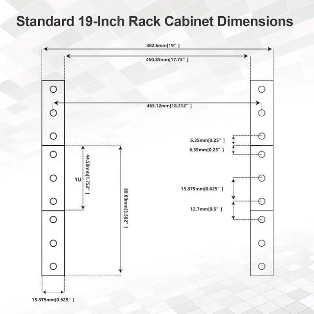 Alt view image 5 of 7 - 10-Outlet 1U Horizontal PDU Rack Mount Power Strip - Surge Protector,100-240V/15A/1800 Joules,for Network Servers,Power Conditioner with 10 Individual Switches and 6 ft Power Cord