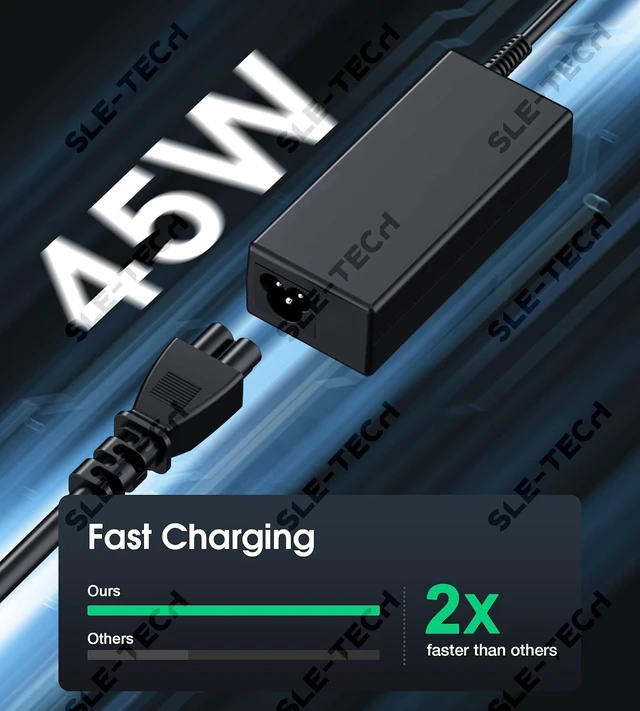 Alt view image 2 of 7 - 45W USB-C Laptop Charger for Chromebook 11 11a 14 14a x360