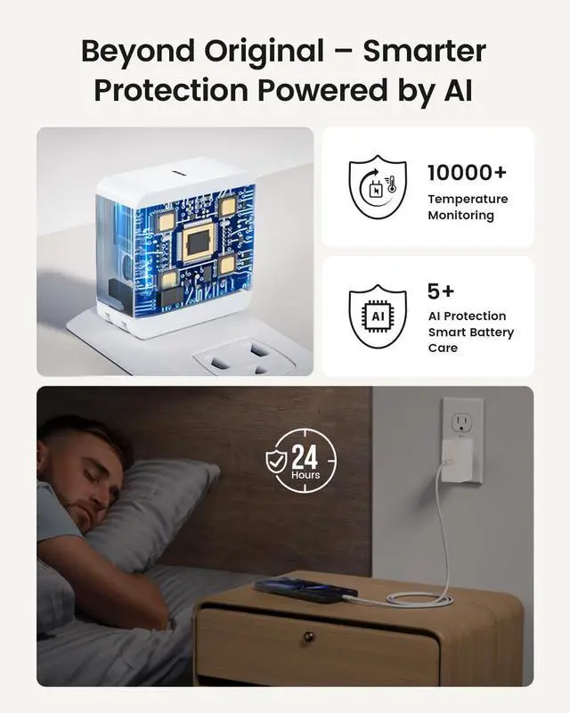 Alt view image 6 of 7 - 65W Type C Laptop Charger Fit for  Galaxy Book  Fast Charging Power Adapter Fit for Galaxy Book Pro 360 NP950QDB NP930QDB NP935QDC 13.3 & 15.6 USB C