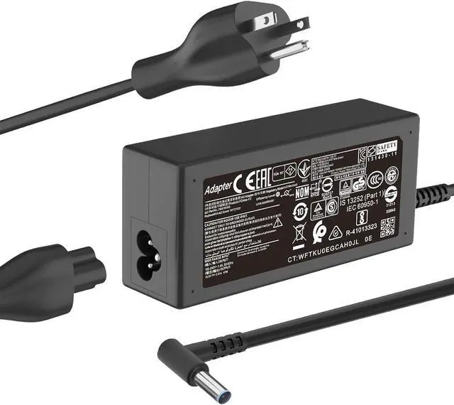 Main image of 45W 19.5V 2.31A Laptop Charger Compatible with HP Pavilion x360 15-f272wm 15-f233wm 15-f211wm 741727-001 740015-001 l25296-001 213349-009 Blue Tip Smart Power AC Adapter