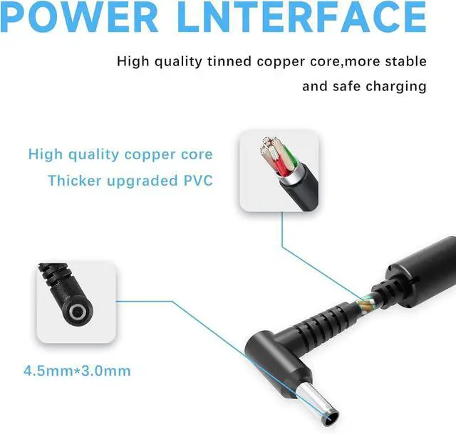 Alt view image 4 of 7 - 230W Charger Compatible with HP Omen 15 16 HP OMEN Transcend,Victus 16 by Gaming Laptop ZBook Fury 16 G8 G9 G10 11.8A AC Adapter