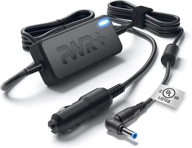 Main image of CAR Charger 90W 65W 45W for HP-Envy-Pavilion Touchsmart-Sleekbook 15 17 M6 M7 Series; Hp Spectre X360, Pro x360 G2; Pavilion X360 EliteBook X360 DC Auto Adapter Power Cord Extra Long 10 Ft