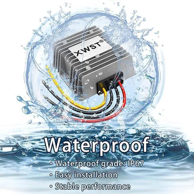 Alt view image 4 of 7 - DC 12v Step up to 24v Boost Converter Regulator 10A 240W Power Supply Power Converter Waterproof Module Transformer Adapter for Motor Car Truck Vehicle Boat Solar System(12V-24V-10A)