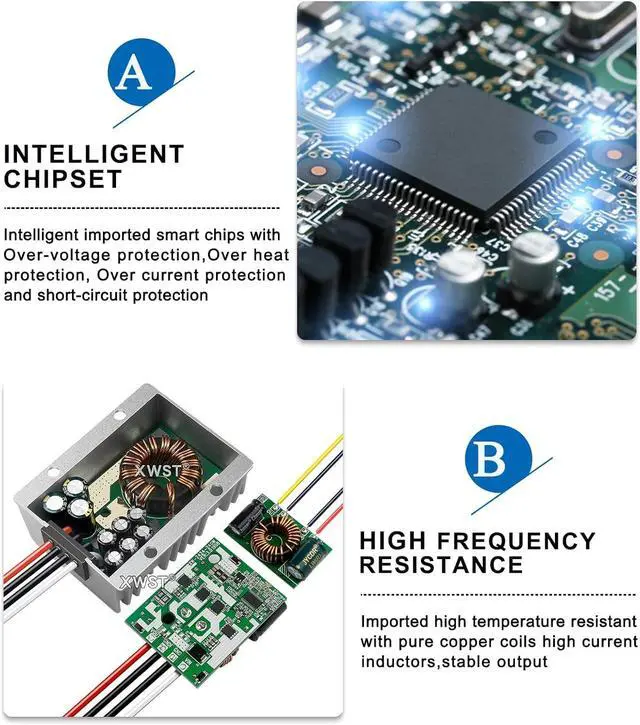 Alt view image 5 of 7 - DC 12v Step up to 24v Boost Converter Regulator 10A 240W Power Supply Power Converter Waterproof Module Transformer Adapter for Motor Car Truck Vehicle Boat Solar System(12V-24V-10A)