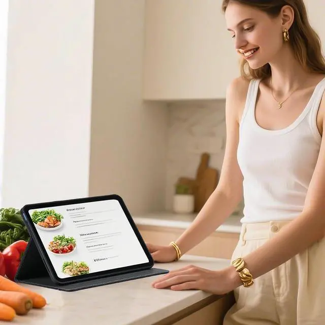 Alt view image 7 of 7 - HFcoupe for iPad Air 11 inch M3 / M2 Case (2025 & 2024), 10.9 Inch iPad Case 5th/4th Generation Air 2022 & 2020 with Pocket & Magnetic Clouser, Auto Wake/Sleep Stand Cover, Dark Blue