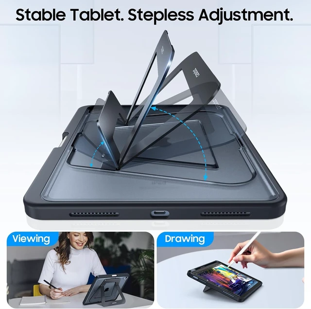 Alt view image 3 of 7 - Fintie Shockproof Case for iPad (A16) 11th Gen 11-in iPad 10th Gen 10.9