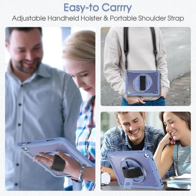 Alt view image 5 of 7 - iPad Case for A16 11th/10th Gen 10.9/11-inch, Lavender Grey