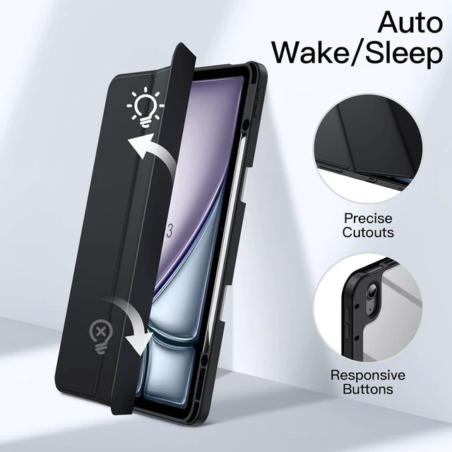 Alt view image 6 of 7 - Case for iPad Air 13 M4/M3/M2 Black
