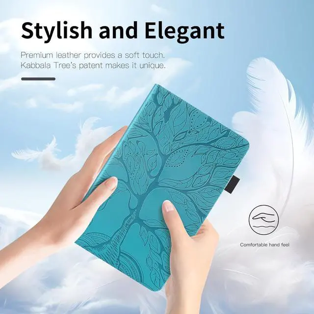 Alt view image 2 of 6 - Tablet case for ipad 11th Generation(2025 11 Inch), Unique Tree Design with Hidden Card Slots, Slim and Lightweight with Built-in Magnetic Auto Sleep, Precise Cutouts Compatible with ipad 10 Gen Blue