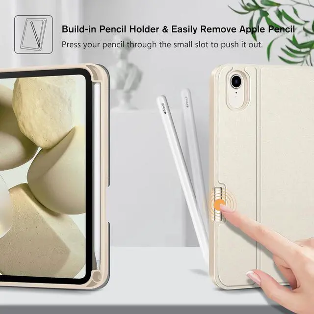 Alt view image 7 of 7 - FINTIE Keyboard Case for iPad mini (A17 Pro) 7th Generation 2024 / iPad mini 6th Gen 8.3 Inch, Soft TPU Back Cover with Magnetically Detachable Wireless Bluetooth Keyboard, Backlight/Starlight