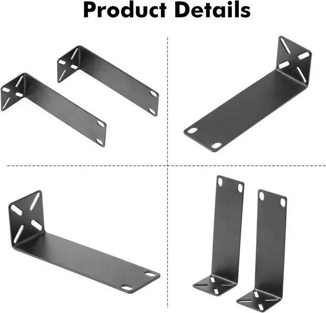 Alt view image 5 of 7 - MokerLink Rack Mount Kit for 7.9 inch Switches, Adjustable Hole Distance 14-30mm, Mount a 7.9 Wide to a 19 Equipment Rack, Compatible for Netgear, Cisco, HP, TRENDnet, D-Link 7.9 inch Products (XL)
