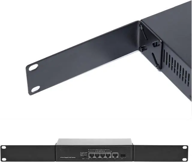 Alt view image 7 of 7 - MokerLink Rack Mount Kit for 7.9 inch Switches, Adjustable Hole Distance 14-30mm, Mount a 7.9 Wide to a 19 Equipment Rack, Compatible for Netgear, Cisco, HP, TRENDnet, D-Link 7.9 inch Products (XL)