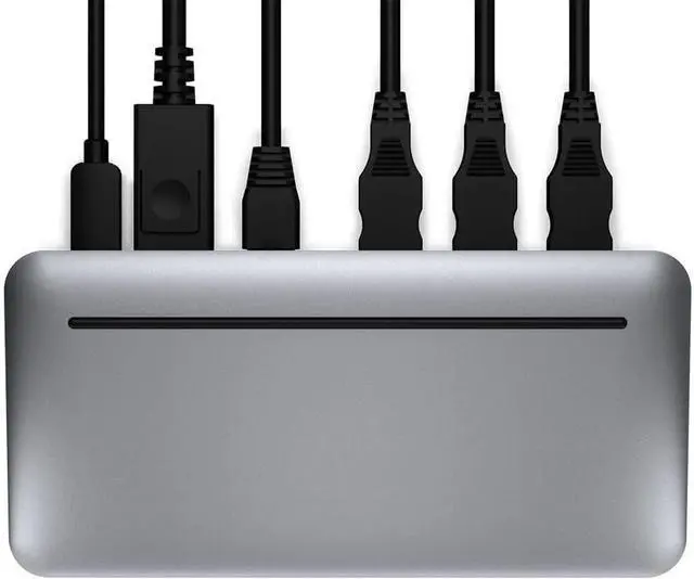 Alt view image 5 of 5 - Brydge Stone II USB Hub Docking Station | Compatible with MacOS & Windows | Single 4K Display. HDMI Output. USB-C Speeds. 7 Ports | (Space Grey), BRYSTONE2
