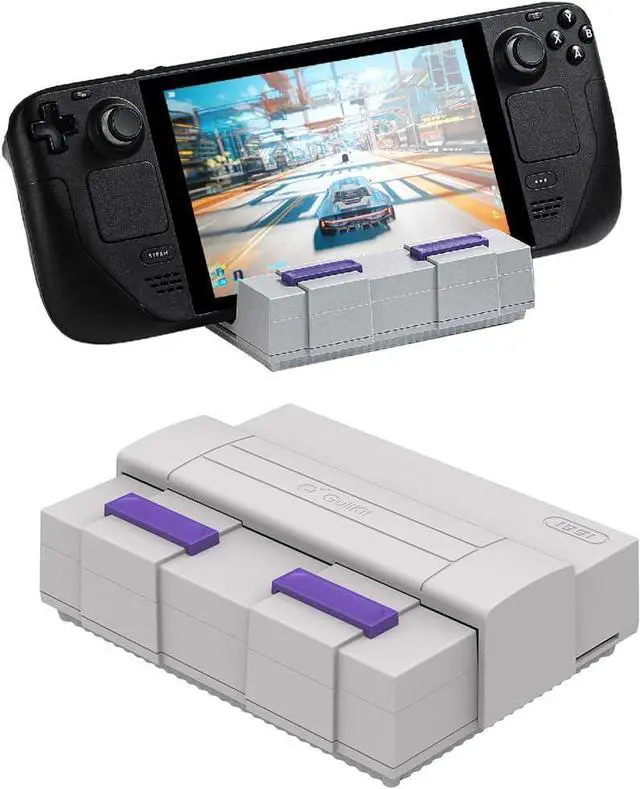 Main image of GuliKit 7 in 1 Docking Station for Steam Deck LCD/OLED,ROG Ally,Switch,AYANEO,4K@60Hz HDMI TV Display Video Output, PD USB C Charging 100W Charger Base with Retro SNES Themed Design & 4 TF Card Slots