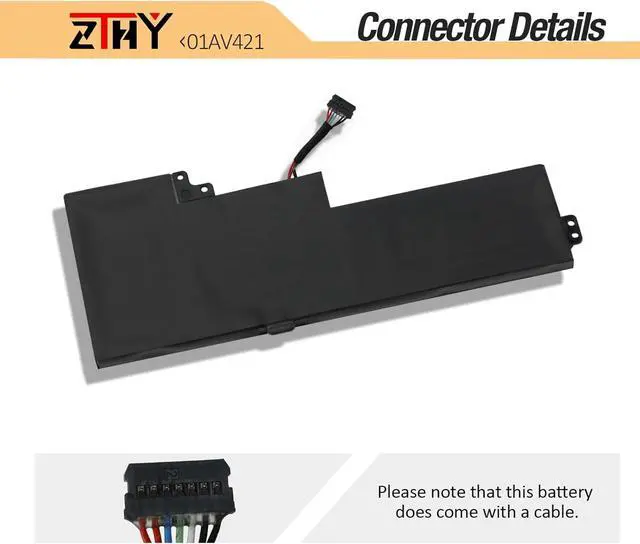 Alt view image 4 of 7 - 01AV420 01AV421 01AV419 01AV489 Battery Replacement for Lenovo ThinkPad T470 T480 A475 A485 TP25 (Anniversary Edition 25) Series SB10K97577 SB10K97578 SB10K97576 Internal Battery 11.46V 24Wh 2095mAh