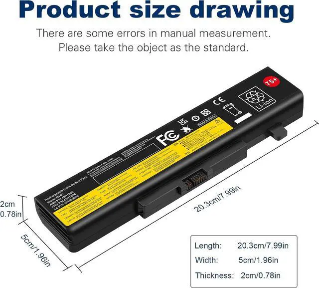 Alt view image 2 of 7 - TREE.NB Laptop Battery for Lenovo ThinkPad IdeaPad G480 G585 Y480 IY485 Z580 G400