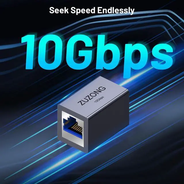 Alt view image 2 of 7 - 10GB RJ45 Coupler Ethernet Coupler, 10Gbps in Line Coupler for Cat8/Cat7/Cat6a/Cat6/Cat5e/Cat5 Ethernet Cable Extender Adapter for PC Router Modem PS5 Xbox Female to Female (6 PCS