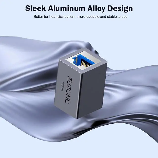 Alt view image 3 of 7 - 10GB RJ45 Coupler Ethernet Coupler, 10Gbps in Line Coupler for Cat8/Cat7/Cat6a/Cat6/Cat5e/Cat5 Ethernet Cable Extender Adapter for PC Router Modem PS5 Xbox Female to Female (6 PCS