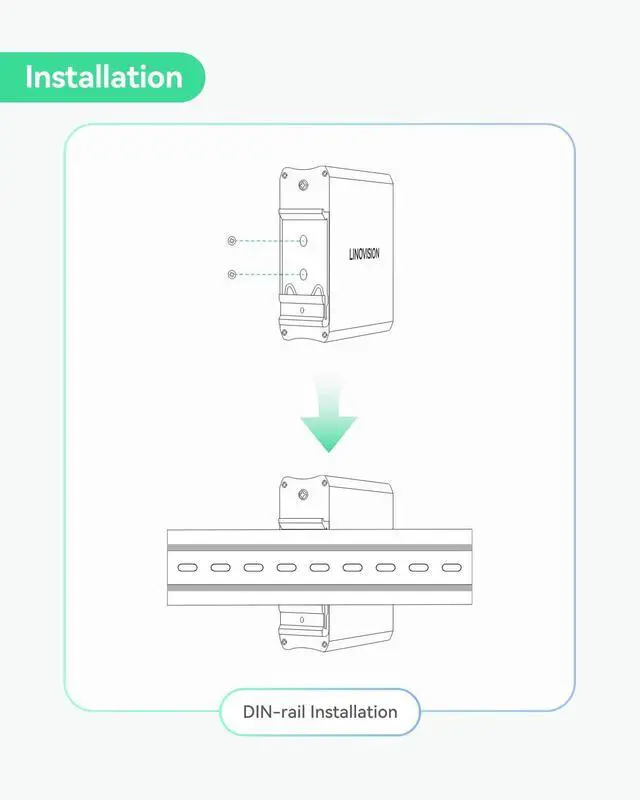 Alt view image 5 of 7 - Industrial Gigabit 30W PoE Splitter with Switchable DC12V/24V Output and Passive PoE Output for Bridges Like UB Loco5AC, Designed for Cameras and IoT Systems