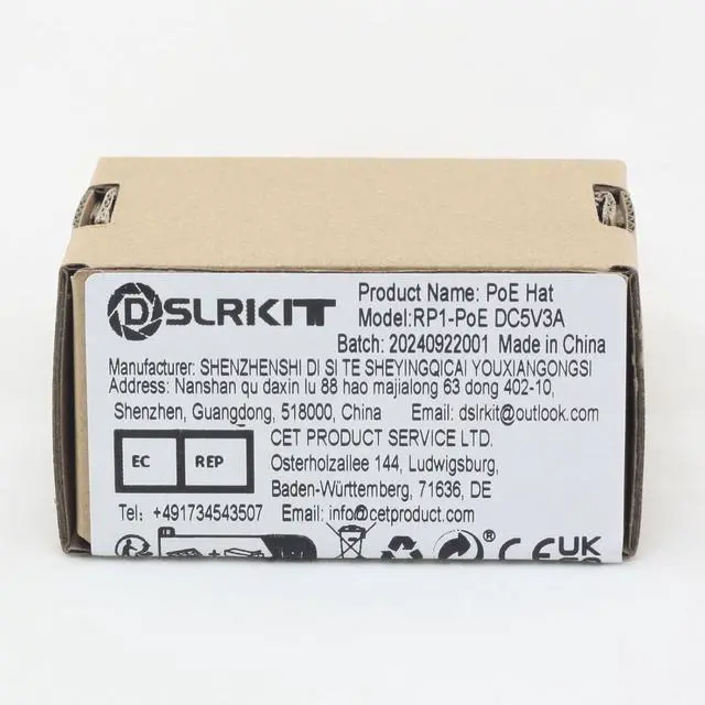Alt view image 3 of 7 - Power Over Ethernet PoE HAT IEEE802.3af DC 5V 2.5A with 1.5KV Isolation for Raspberry Pi 4B 3B+ 3B Plus