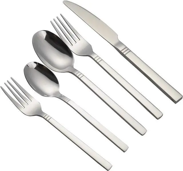 Main image of Morcte 30-Piece Stainless Steel Cutlery Flatware Set, Service for 6