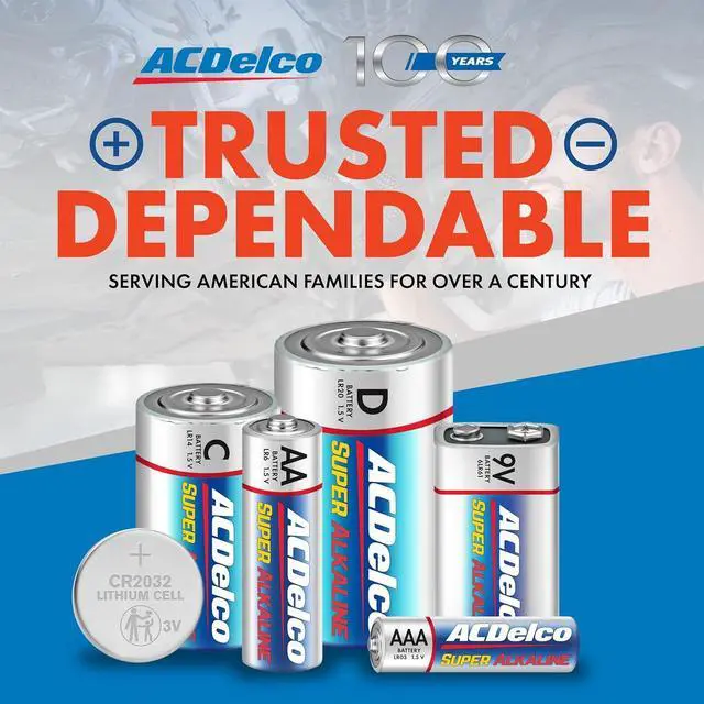 Alt view image 3 of 6 - ACDelco Double AA and Triple AAA Batteries, 40-Count Battery Combo Pack for Home and Office, 20-Count Each, 10-Year Shelf Life