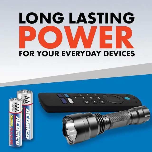 Alt view image 5 of 6 - ACDelco Double AA and Triple AAA Batteries, 40-Count Battery Combo Pack for Home and Office, 20-Count Each, 10-Year Shelf Life