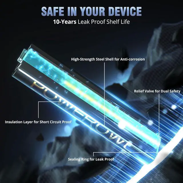 Alt view image 3 of 7 - POWEROWL High Capacity Alkaline AA Batteries 100 Pack, 1.5v Long Lasting Double A Battery, 10-Year Shelf Life