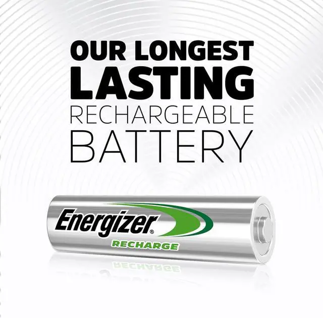 Alt view image 2 of 7 - Energizer Power Plus Rechargeable AA Batteries (8 Pack), Double A Batteries