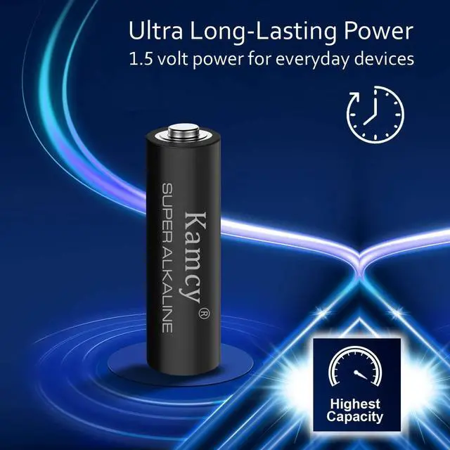 Alt view image 3 of 7 - Premium AA Batteries 100 Pack - Alkaline Double A Battery - Ultra Long-Lasting, Leakproof 1.5V LR06 AA Batteries, High-Performance Household Batteries - 10-Year Shelf Life