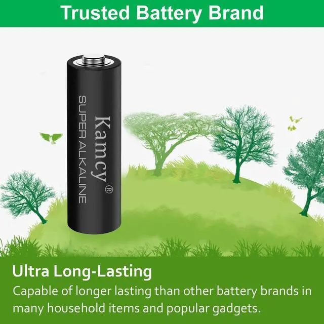 Alt view image 4 of 7 - Premium AA Batteries 100 Pack - Alkaline Double A Battery - Ultra Long-Lasting, Leakproof 1.5V LR06 AA Batteries, High-Performance Household Batteries - 10-Year Shelf Life