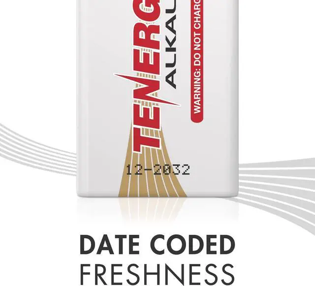 Alt view image 5 of 7 - Tenergy 6LR61 9V Alkaline Battery, Non-Rechargeable Battery for Smoke Alarms, Guitar Pickups, Microphones and More, 12 Pack