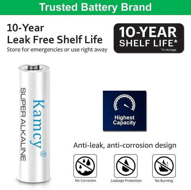 Alt view image 2 of 7 - AAA Batteries 100 Pack  1400mAh, Triple AAA Alkaline Batteries 1.5V, Long Lasting, Leakproof, High-Performance Single Use Battery