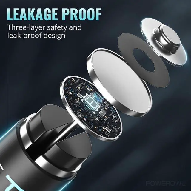 Alt view image 4 of 7 - POWEROWL Lithium Batteries AA High Capacity Long Lasting, 1.5V Double A Battery for High-Tech Devices - 8 Pack