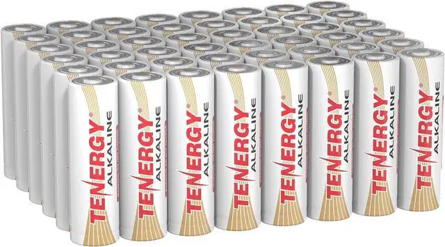 Main image of Tenergy 1.5V AA Alkaline Battery, High Performance AA Non-Rechargeable Batteries for Clocks, Remotes, Toys & Electronic Devices, Replacement AA Cell Batteries, 100 Pack